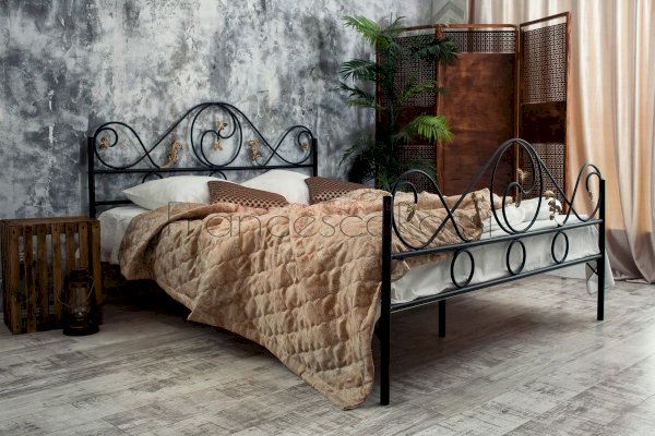 Кованая кровать Венеция с 2 спинками (Francesco Rossi)